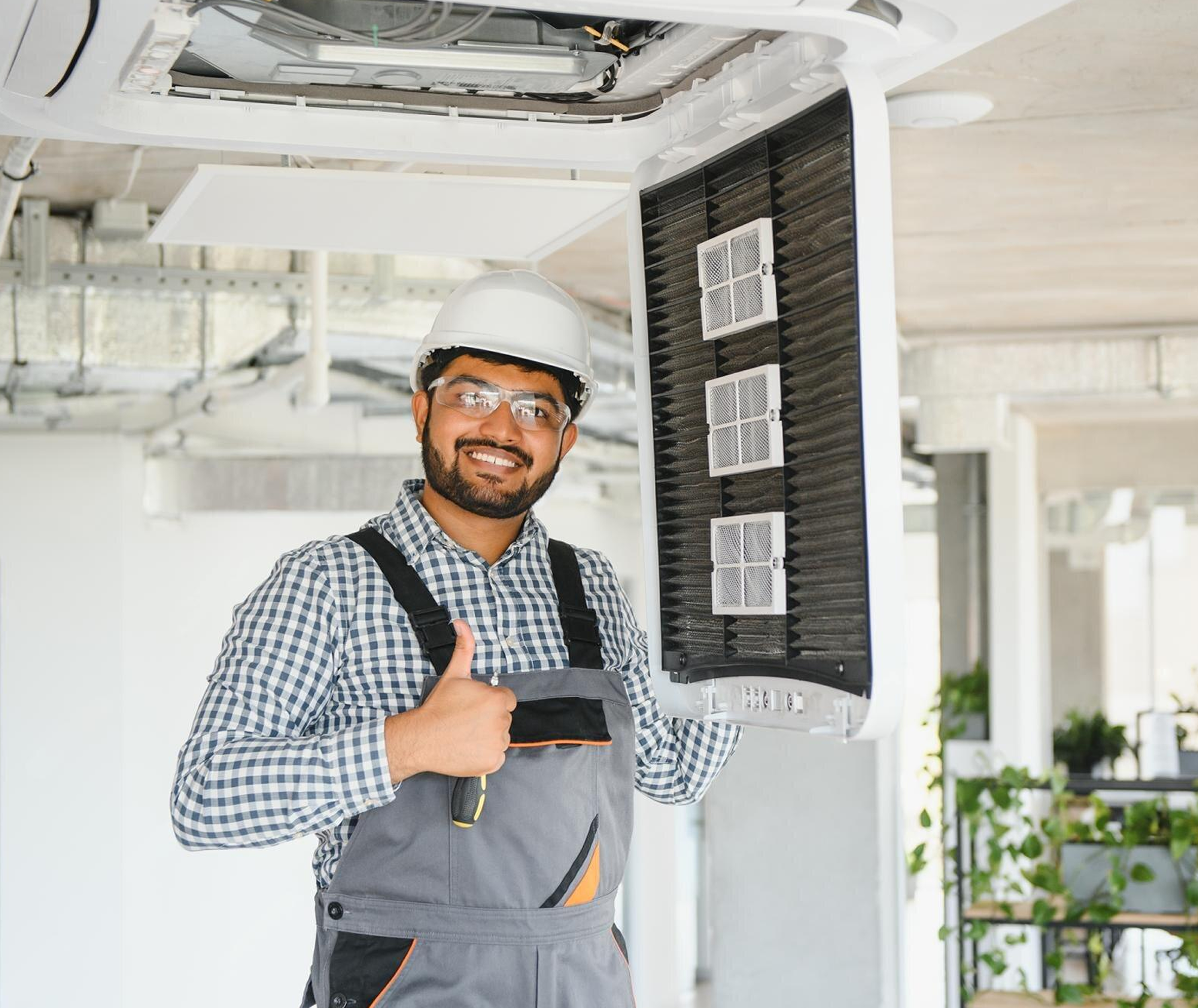HVAC worker